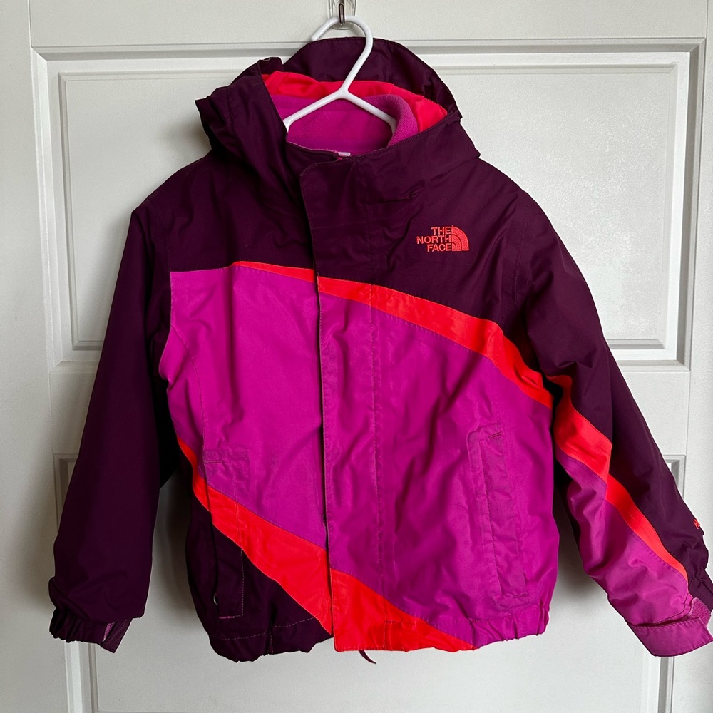 North Face girls ski jacket 3 in 1 size 3T